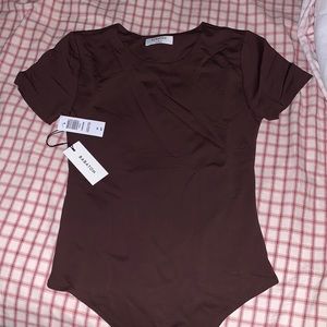 Aritzia Babaton Brand new brown bodysuit